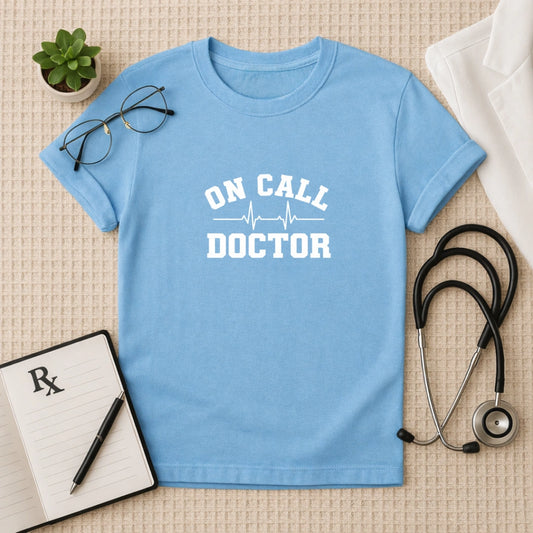 On Call Doctor Heartbeat T-Shirt