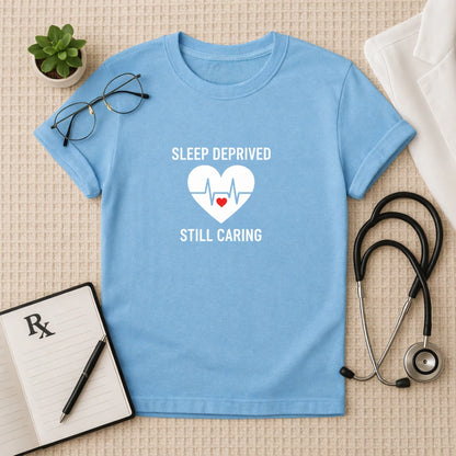 Sleep Deprived Still Caring T-Shirt