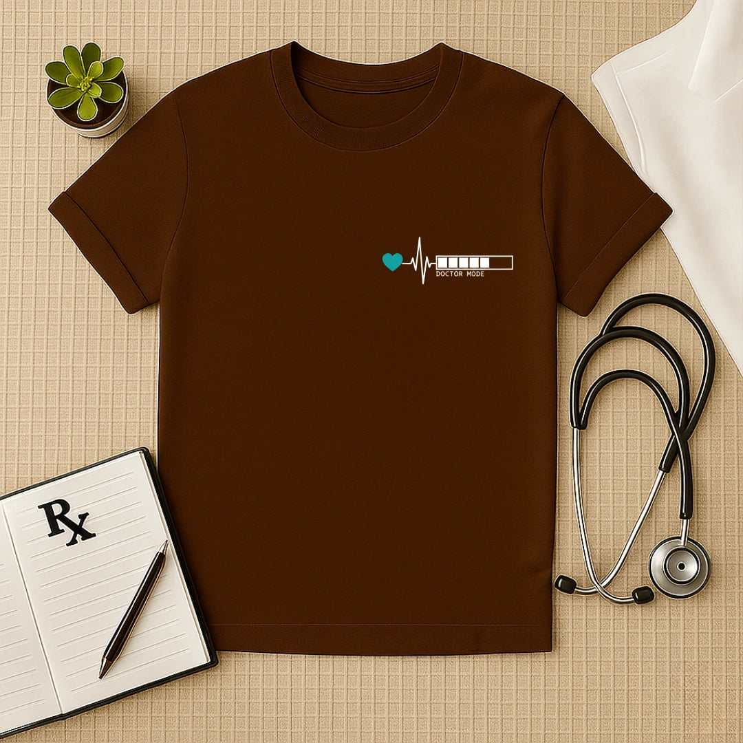 Doctor Mode Heartbeat Minimalist T-Shirt