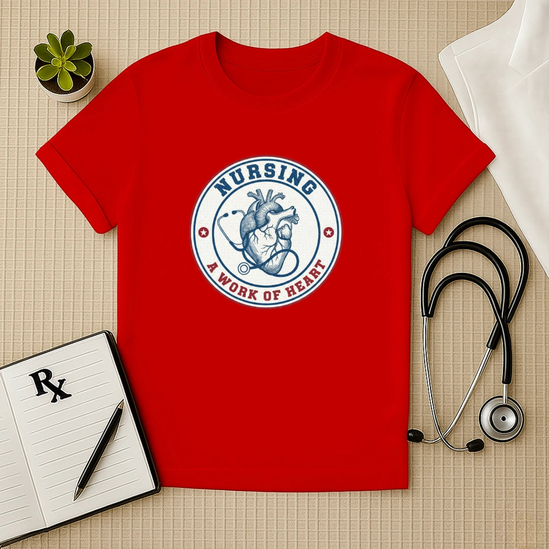Nursing A Work of Heart T-Shirt