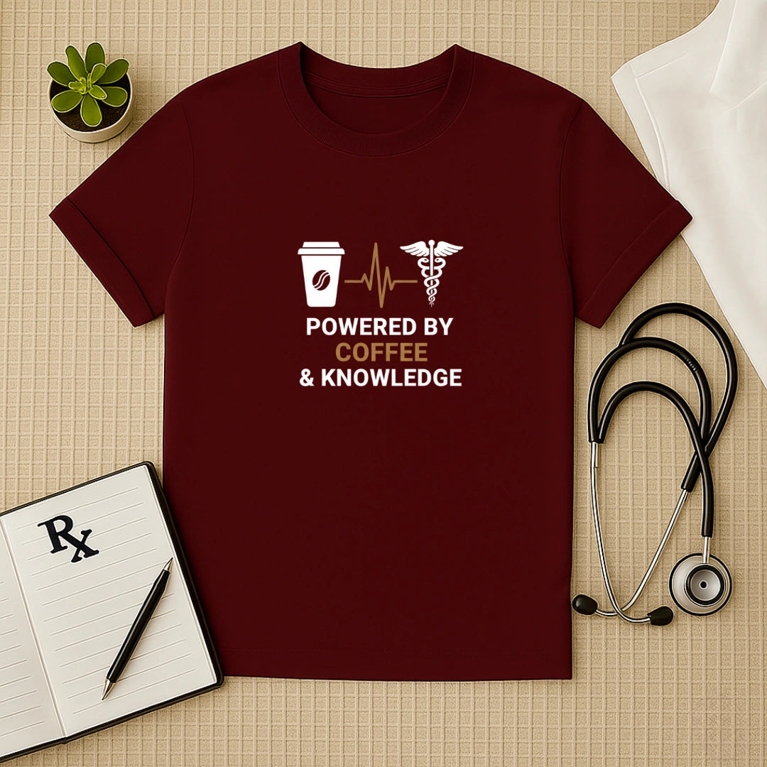 Powered by Coffee & Knowledge T-Shirt