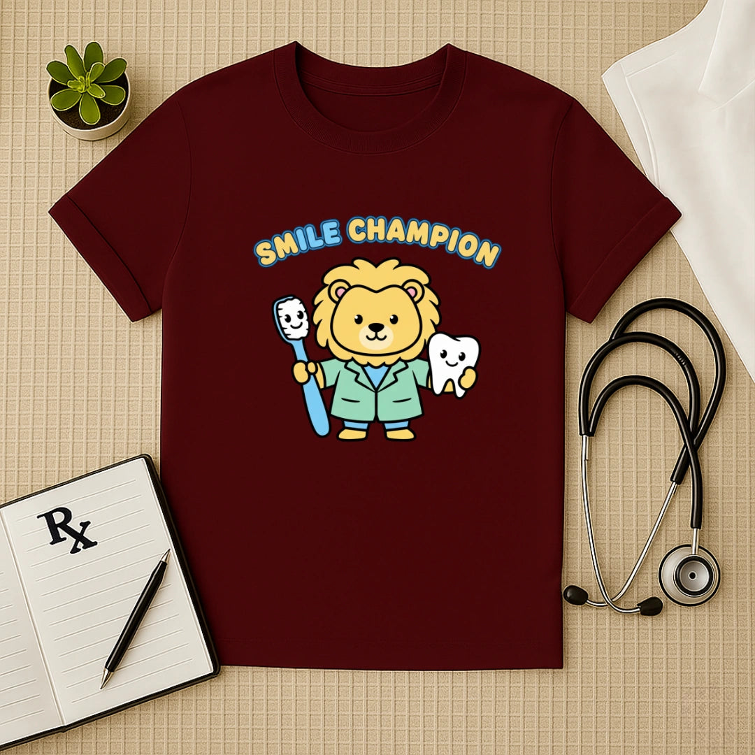 Smile Champion Lion Dentist T-Shirt