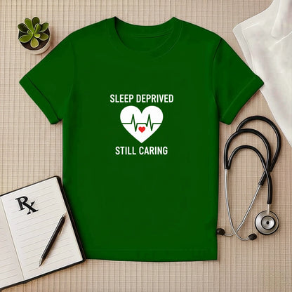 Sleep Deprived Still Caring T-Shirt