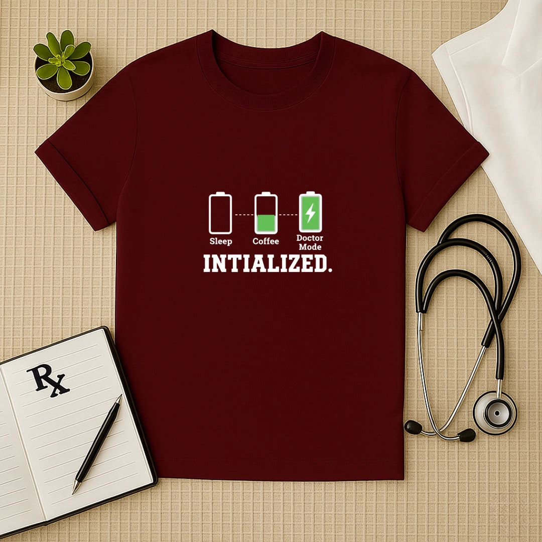 Doctor Mode Initialized Battery T-Shirt