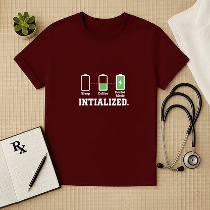 Doctor Mode Initialized Battery T-Shirt