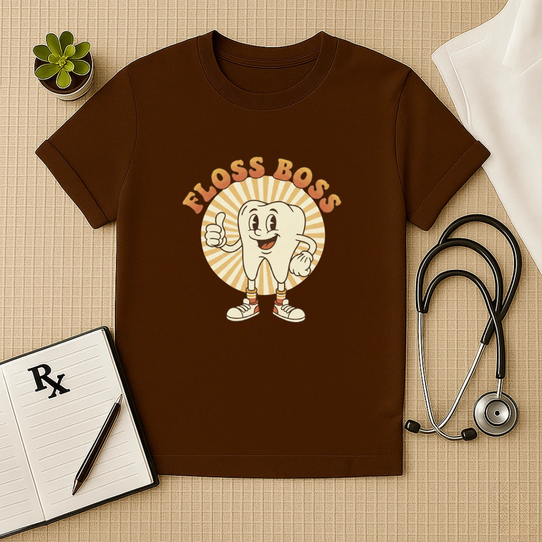 Floss Boss Retro Dental T-Shirt