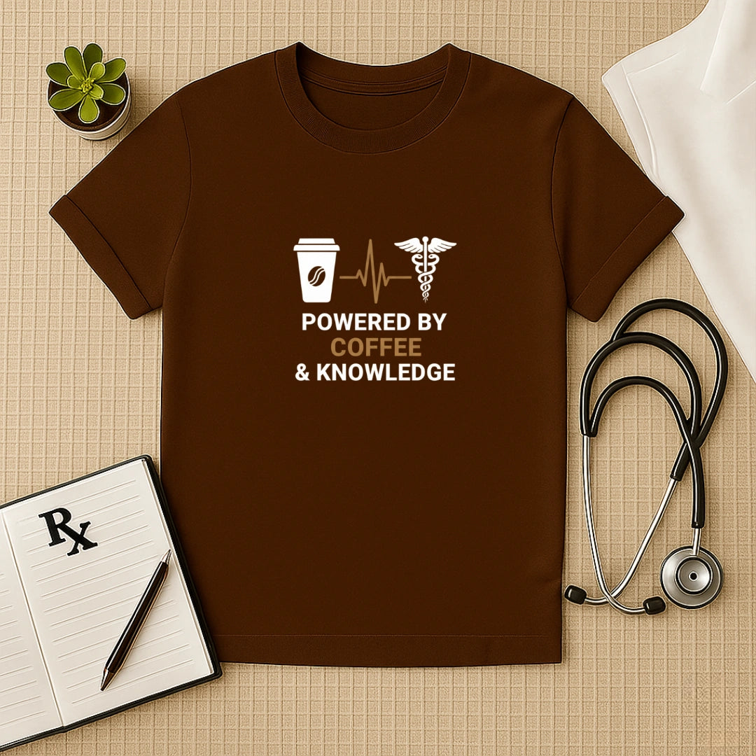 Powered by Coffee & Knowledge T-Shirt