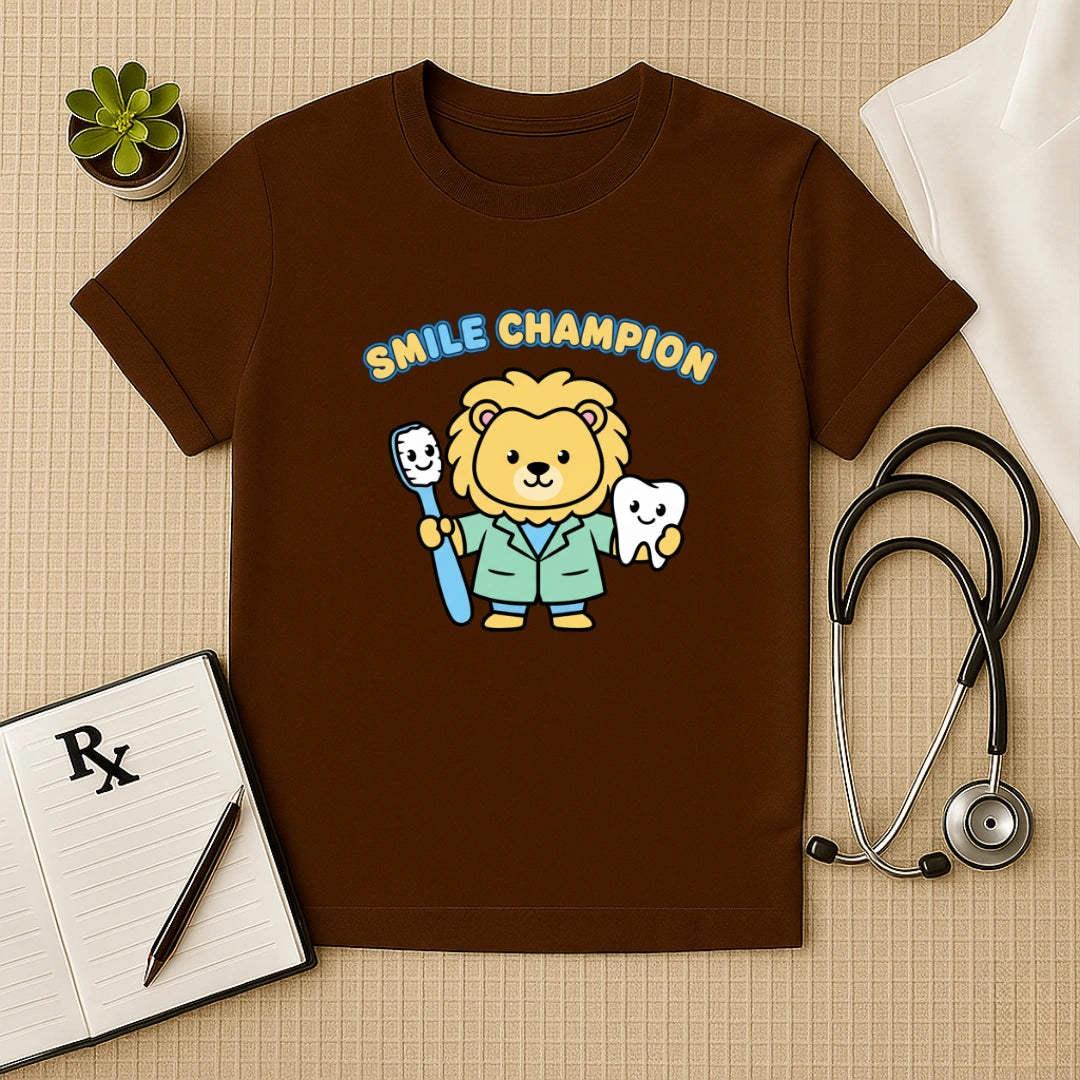 Smile Champion Lion Dentist T-Shirt