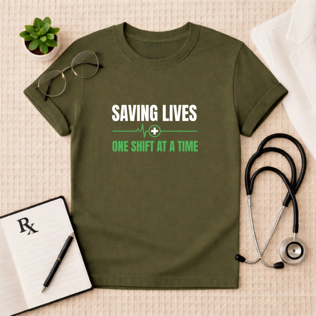 Saving Lives One Shift At A Time T-Shirt