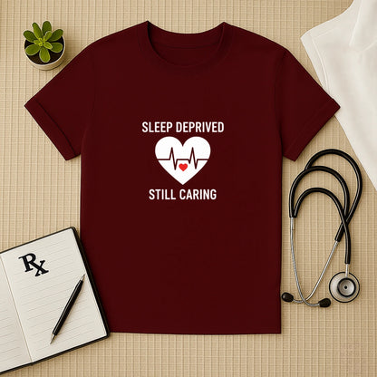 Sleep Deprived Still Caring T-Shirt