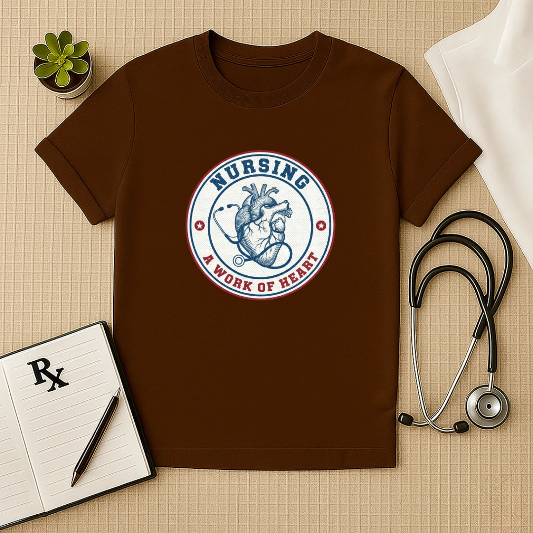 Nursing A Work of Heart T-Shirt