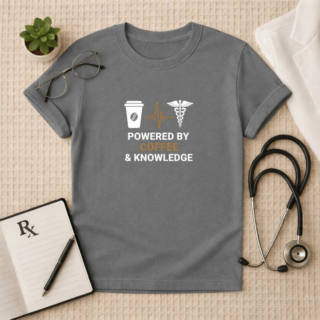 Powered by Coffee & Knowledge T-Shirt