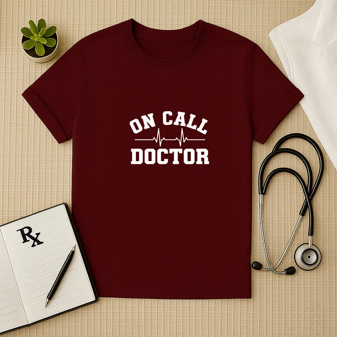 On Call Doctor Heartbeat T-Shirt