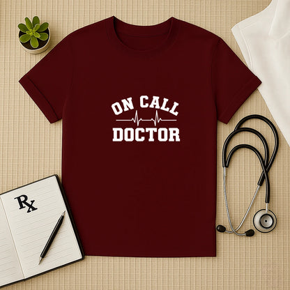 On Call Doctor Heartbeat T-Shirt