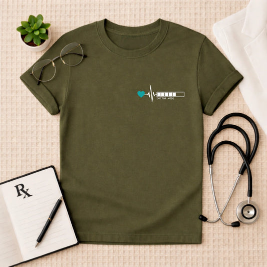 Doctor Mode Heartbeat Minimalist T-Shirt