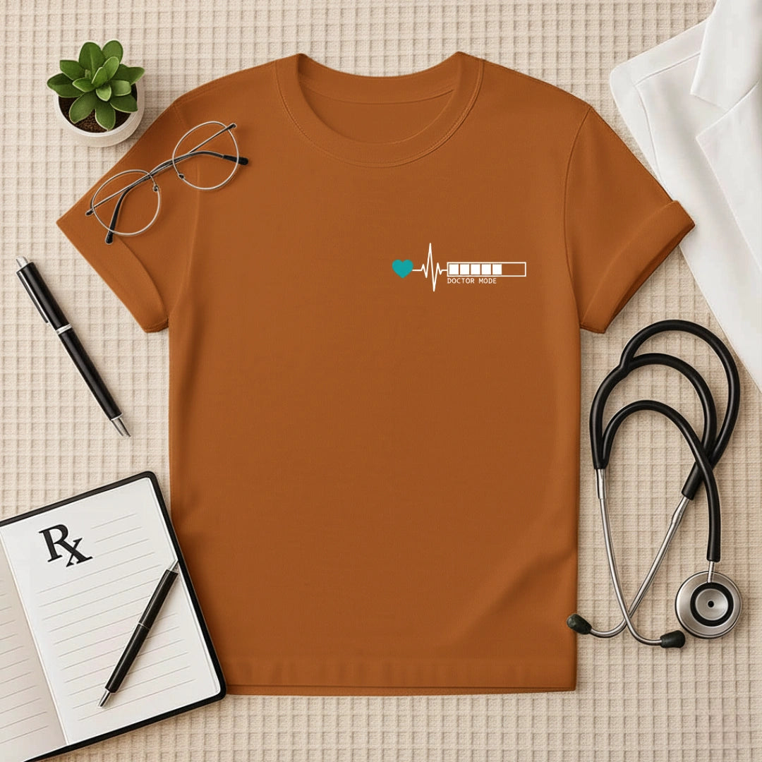 Doctor Mode Heartbeat Minimalist T-Shirt
