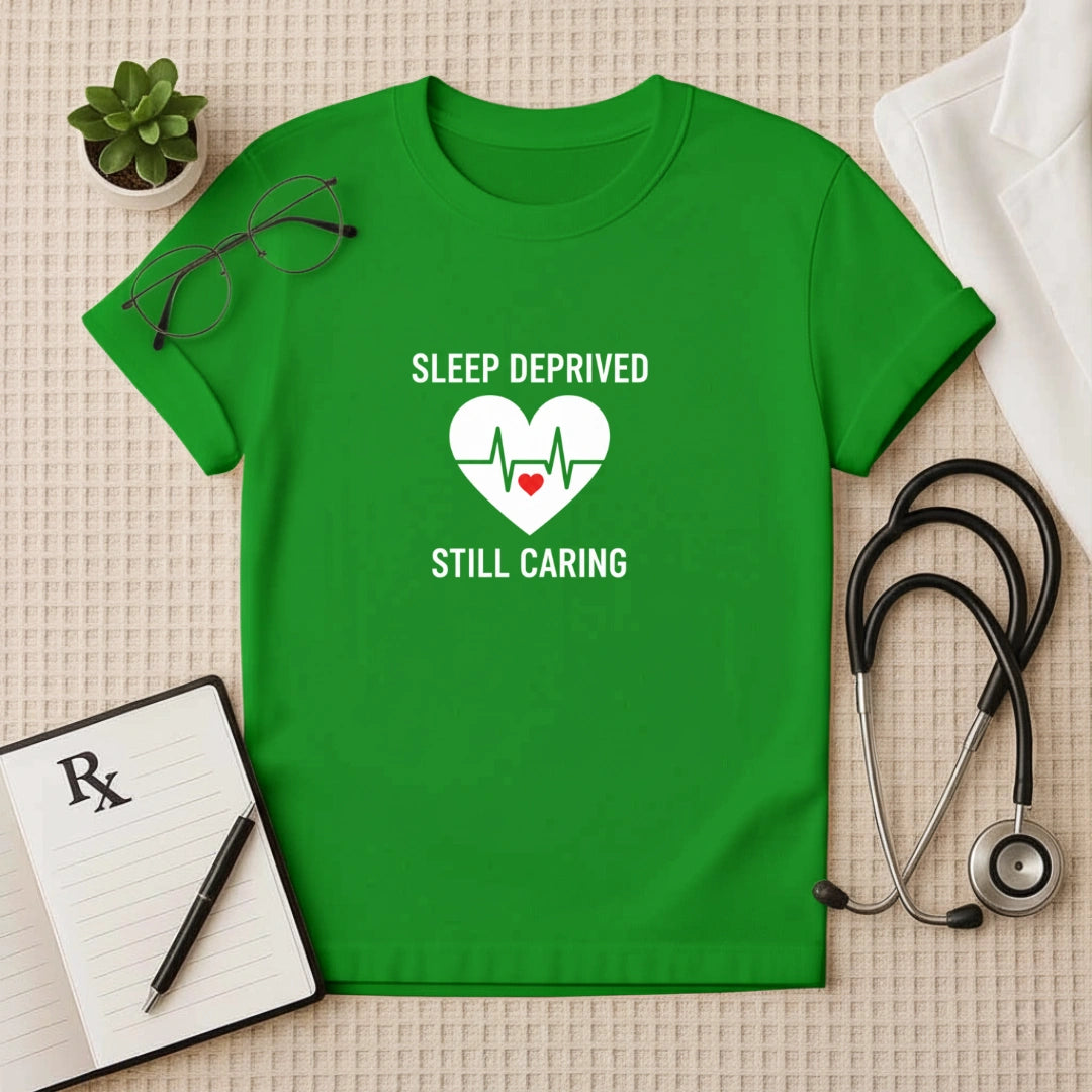 Sleep Deprived Still Caring T-Shirt