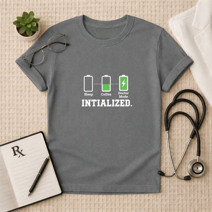 Doctor Mode Initialized Battery T-Shirt