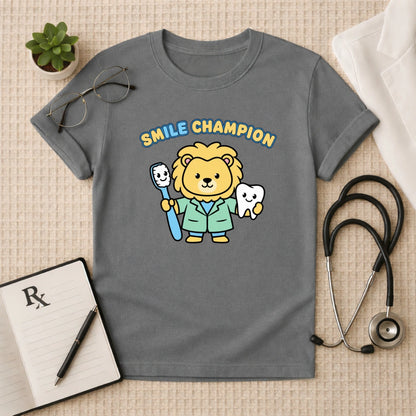 Smile Champion Lion Dentist T-Shirt