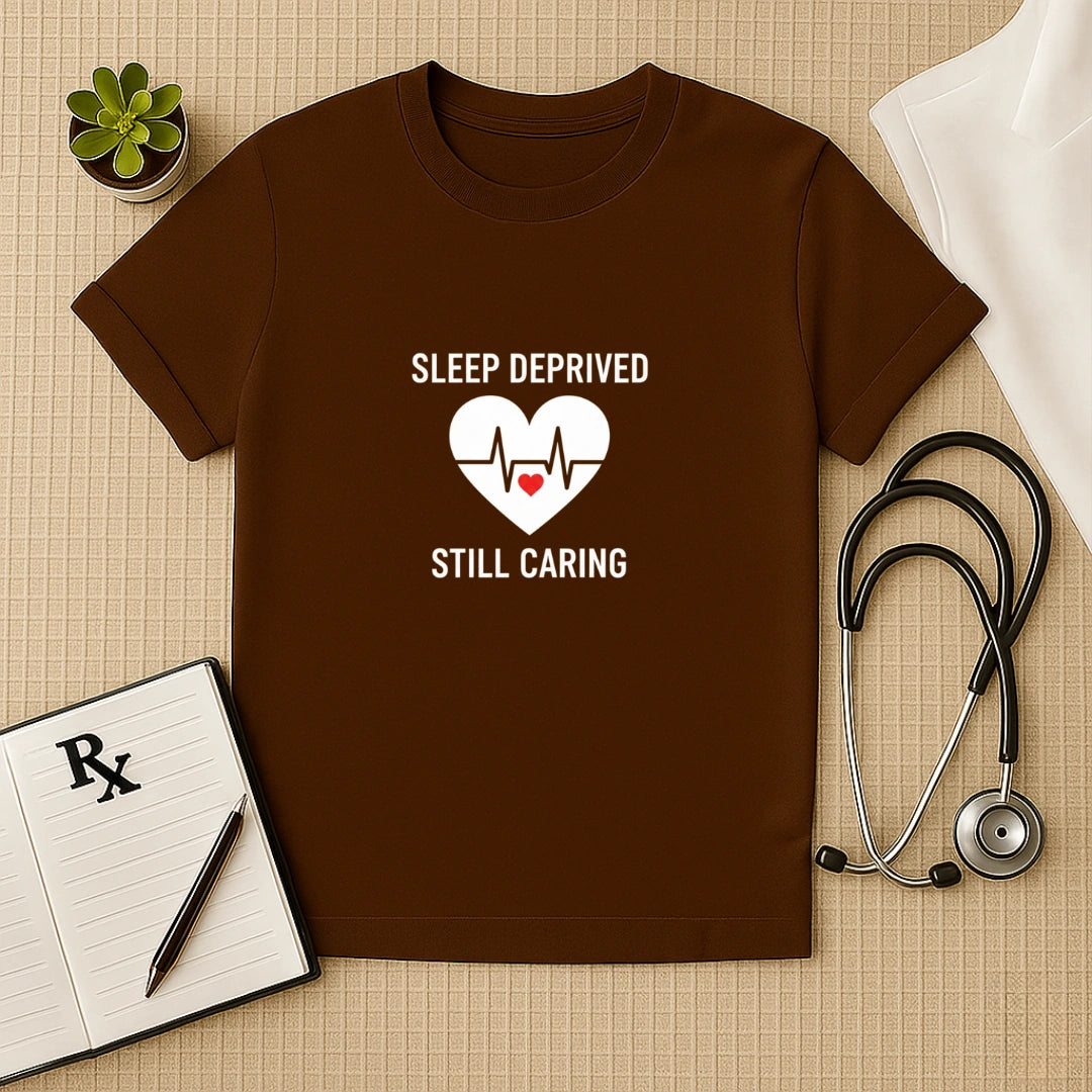 Sleep Deprived Still Caring T-Shirt