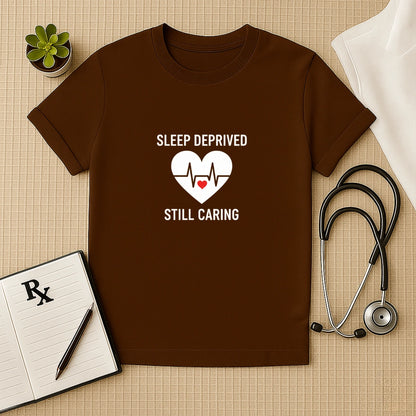 Sleep Deprived Still Caring T-Shirt