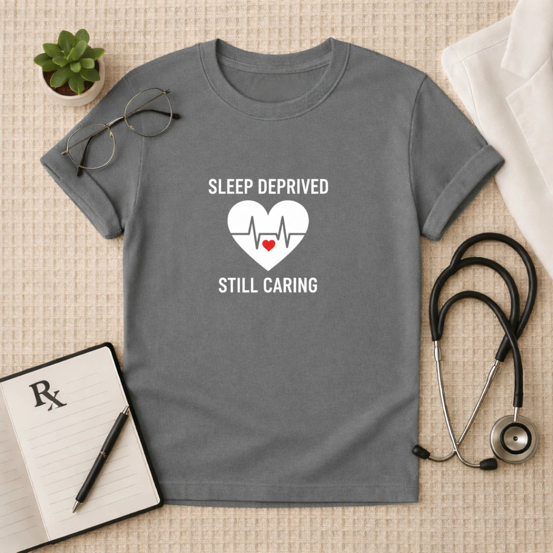 Sleep Deprived Still Caring T-Shirt