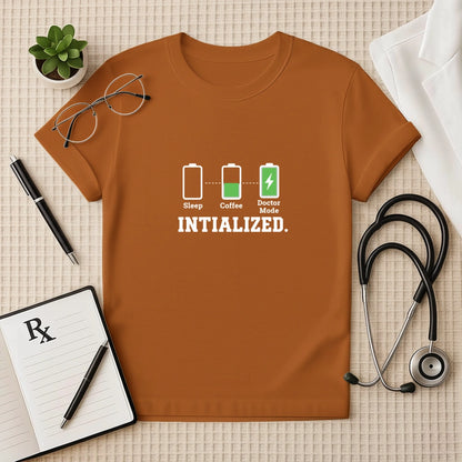 Doctor Mode Initialized Battery T-Shirt