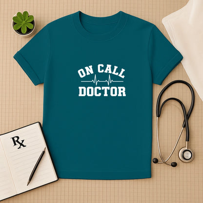 On Call Doctor Heartbeat T-Shirt