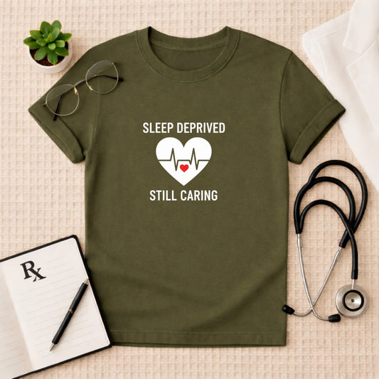 Sleep Deprived Still Caring T-Shirt