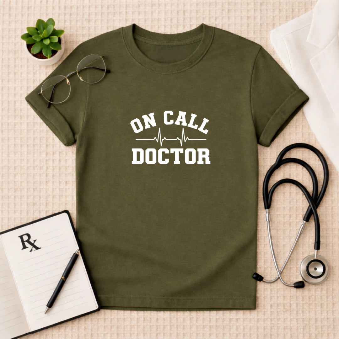 On Call Doctor Heartbeat T-Shirt