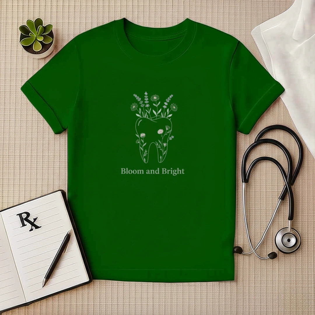 Bloom and Bright Dental Botanical T-Shirt