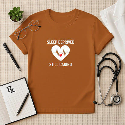Sleep Deprived Still Caring T-Shirt