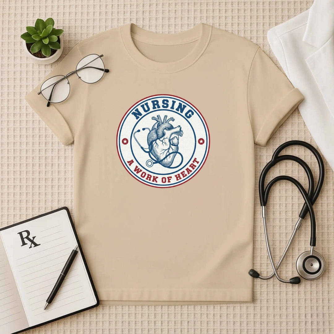 Nursing A Work of Heart T-Shirt