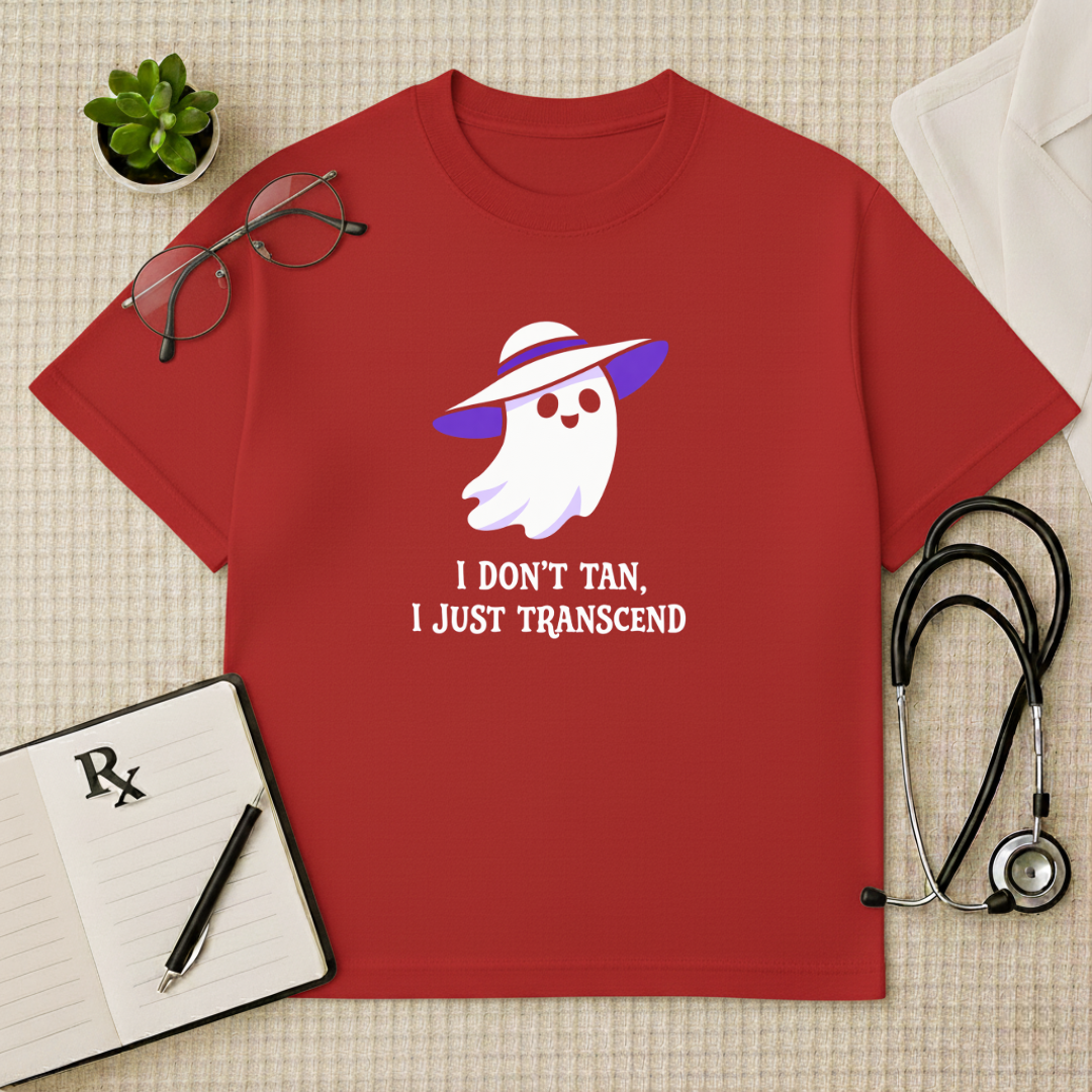 Transcend The Tan Funny Dermatologist Oversized T-Shirt