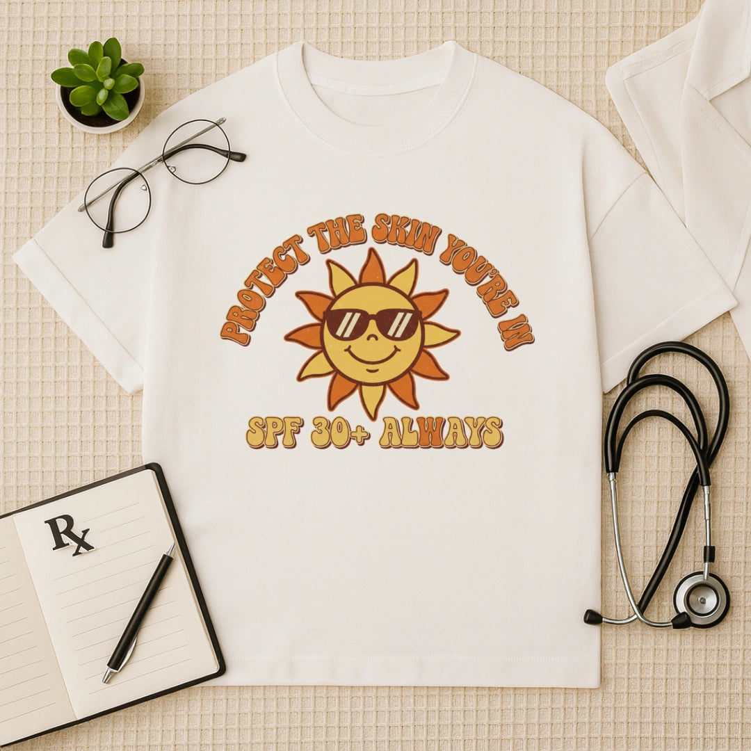 Retro Sun Protect Oversized T-Shirt