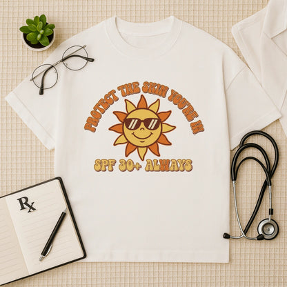 Retro Sun Protect Oversized T-Shirt