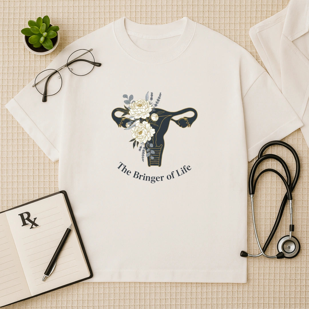 Floral Bringer of Life Oversized T-Shirt