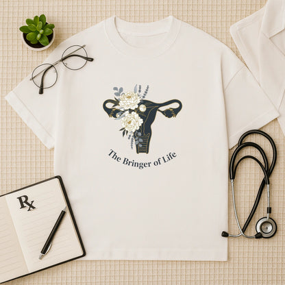 Floral Bringer of Life Oversized T-Shirt