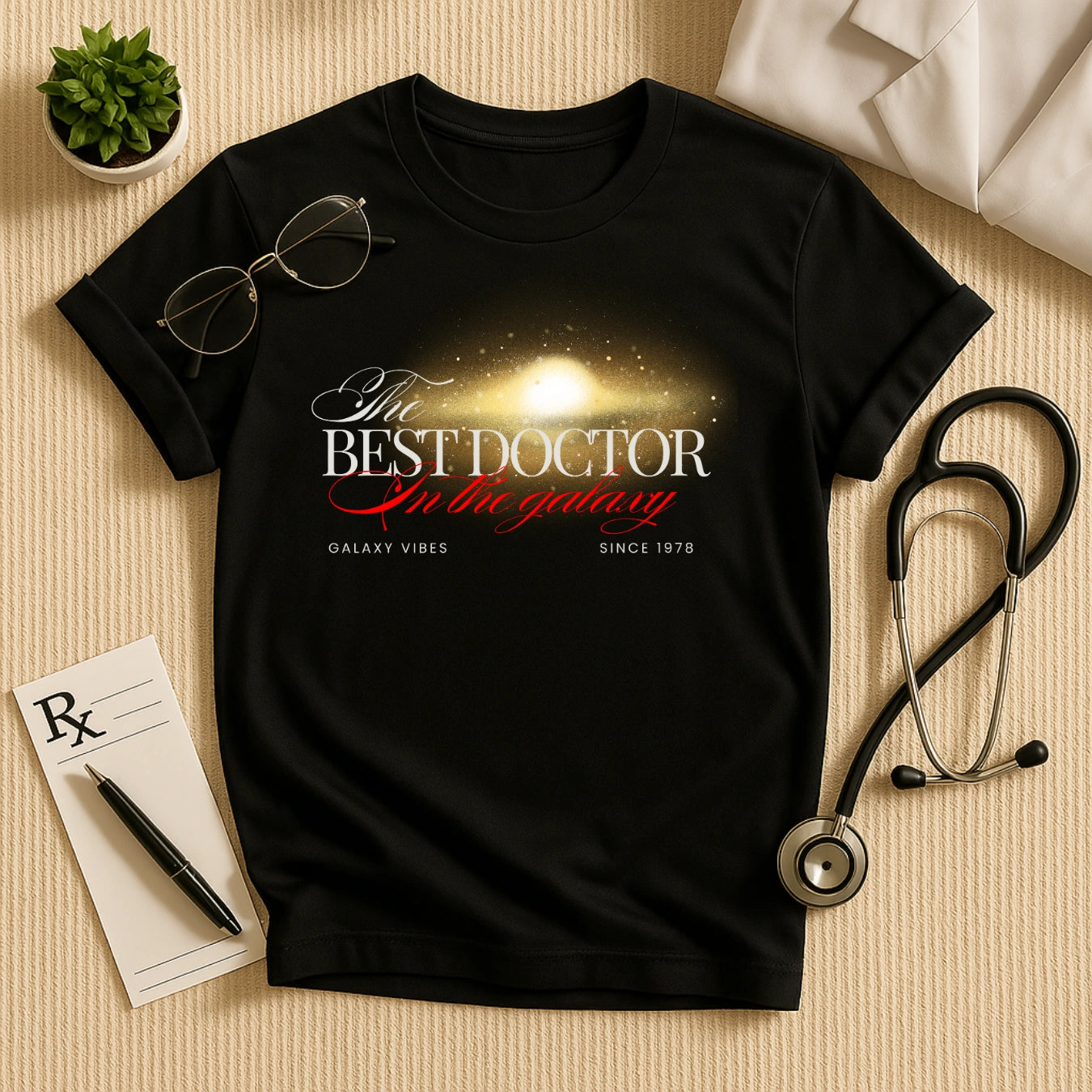 Vintage Medical Tee - Best Doctor In The Galaxy Unisex T-Shirt