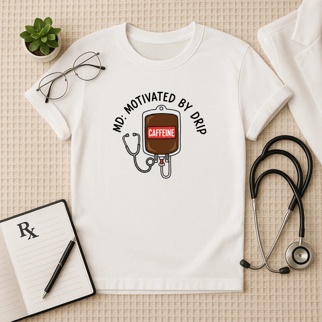 MD: Motivated By Drip Caffeine IV T-Shirt