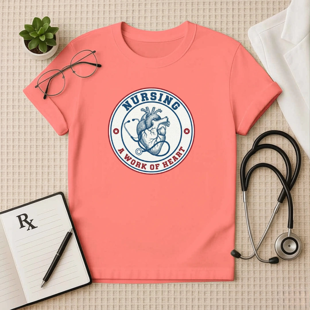 Nursing A Work of Heart T-Shirt