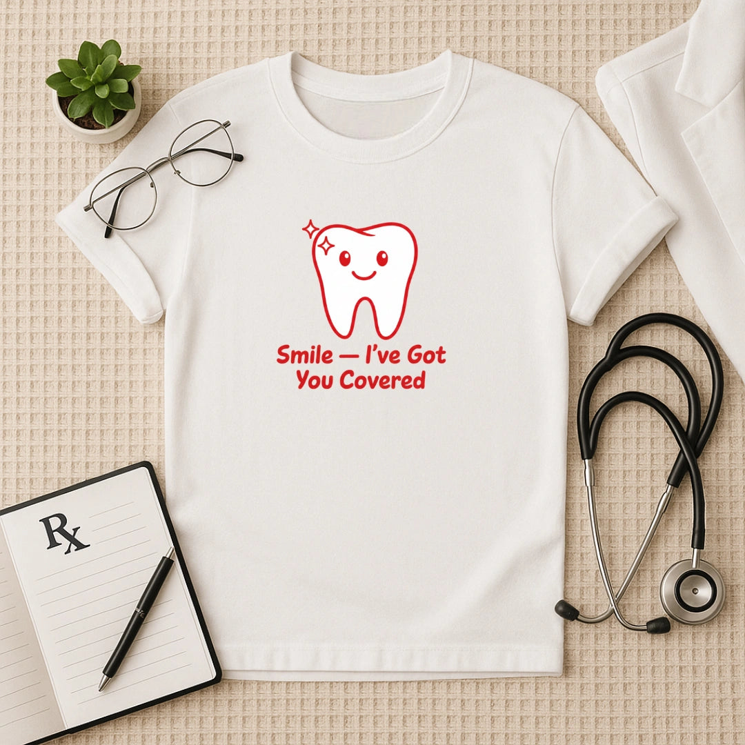 Smile Covered Dentist Regular Fit T-Shirt