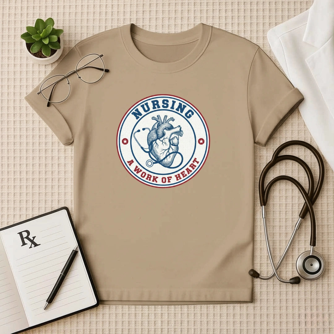 Nursing A Work of Heart T-Shirt