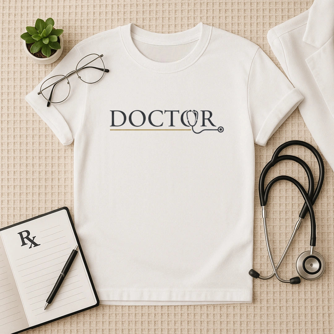 Premium Minimalist DOCTOR Stethoscope T-Shirt