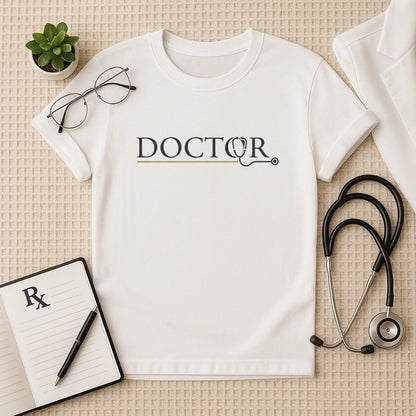 Premium Minimalist DOCTOR Stethoscope T-Shirt