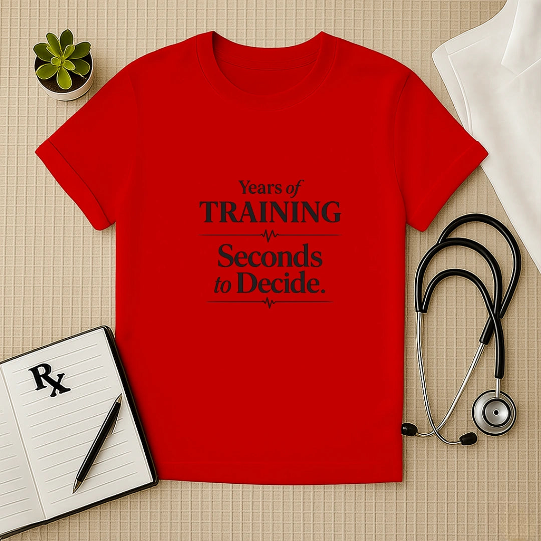Years of Training Seconds to Decide T-Shirt
