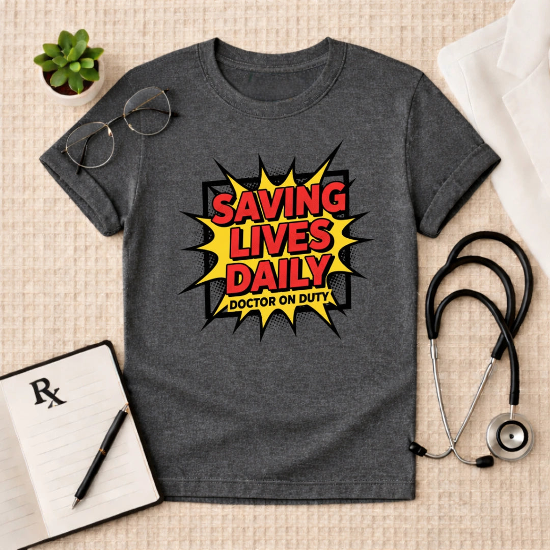 Saving Lives Daily Comic Edition Doctor T-Shirt