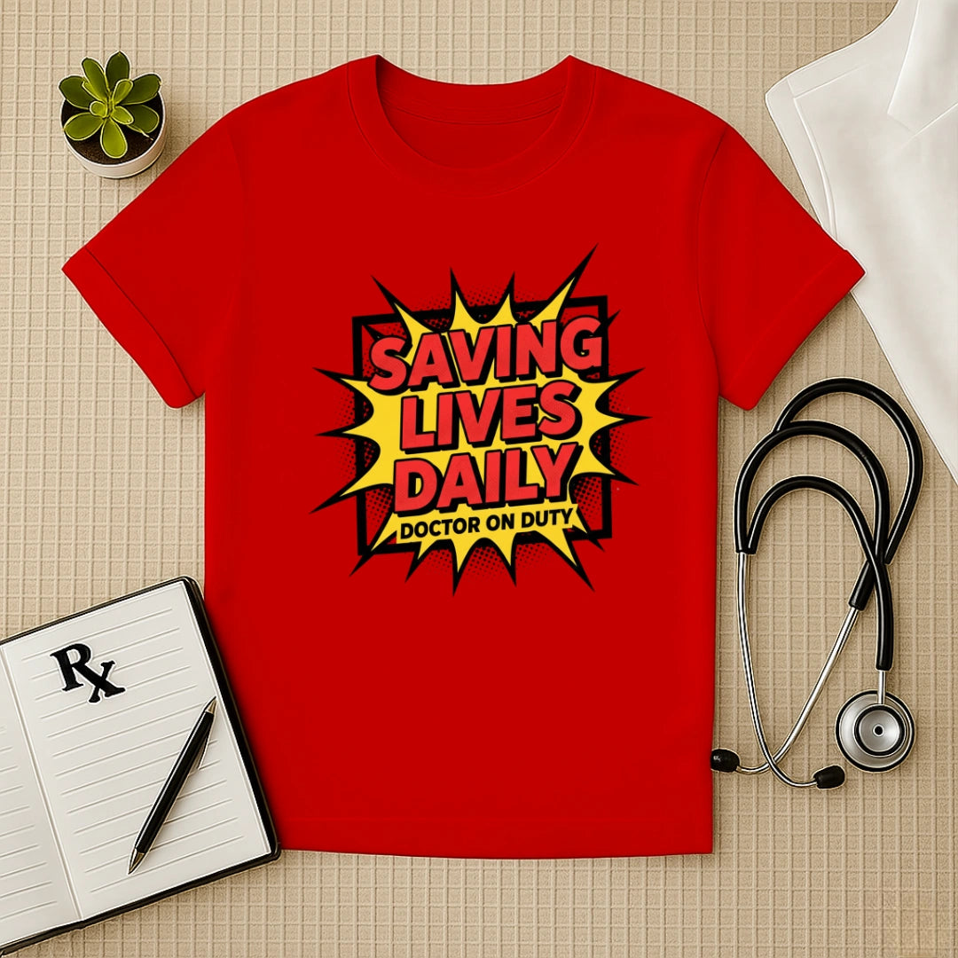 Saving Lives Daily Comic Edition Doctor T-Shirt