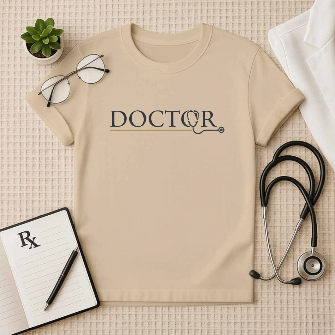 Premium Minimalist DOCTOR Stethoscope T-Shirt