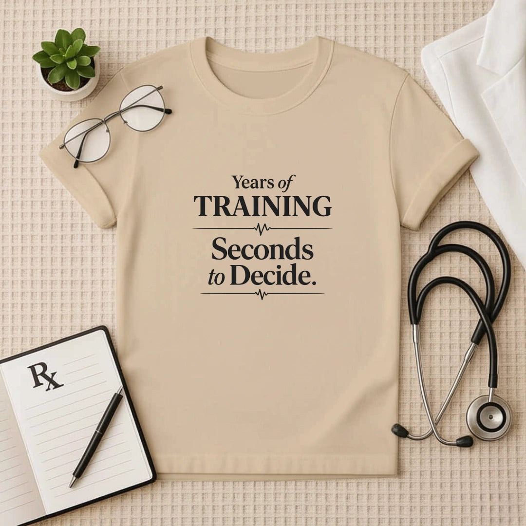 Years of Training Seconds to Decide T-Shirt